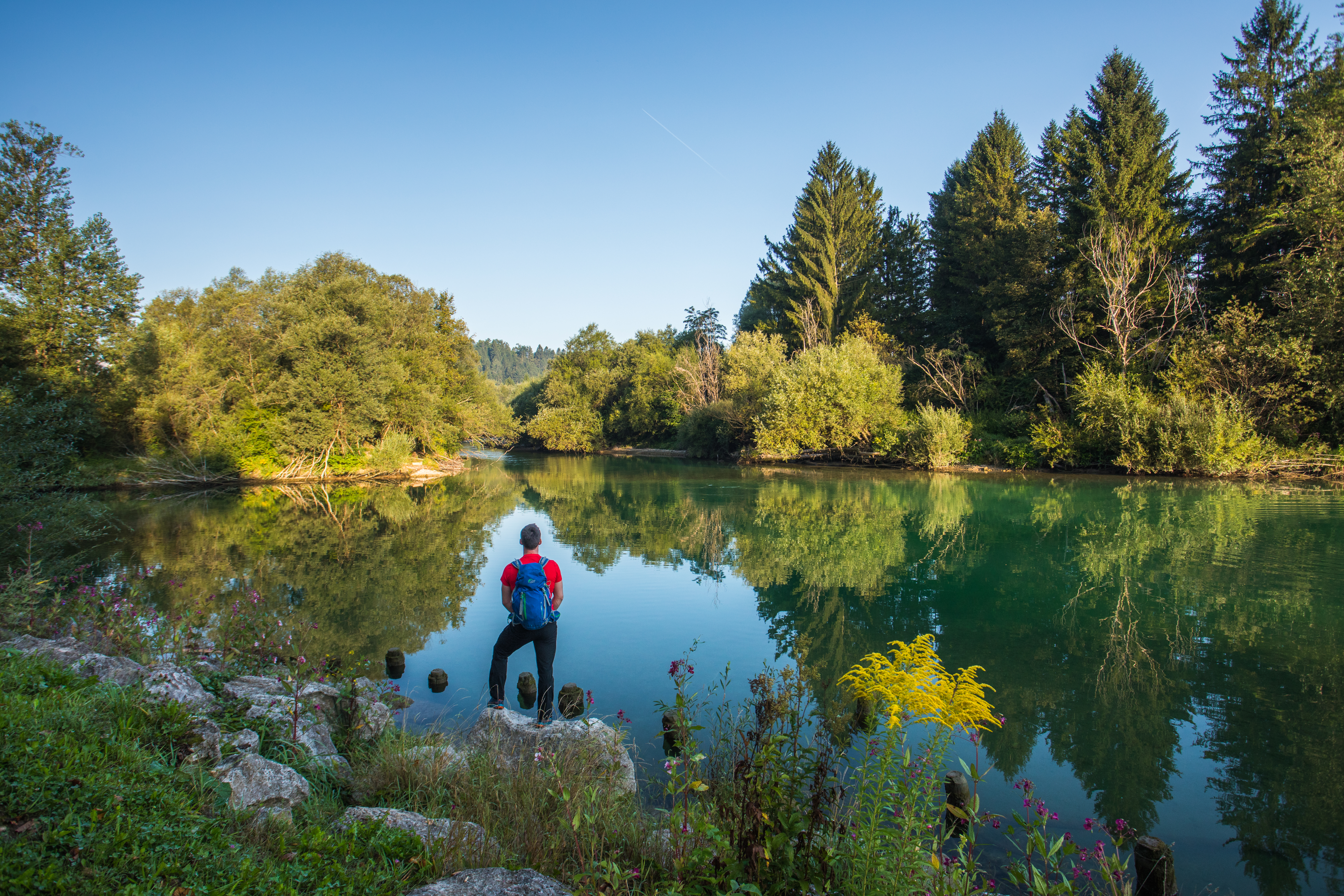 Sotočje Save Bohinjke in Save Dolinke